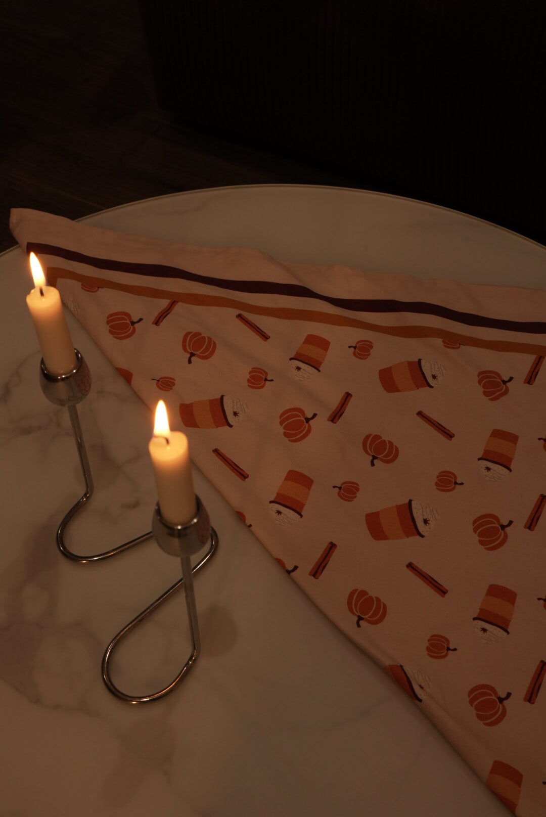 APASZKA Z BAWEŁNY "DYNIA" - obrazek 4