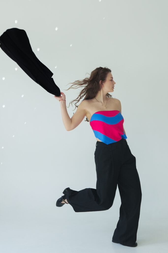 APASZKA BAMBUSOWA "KOBALT"