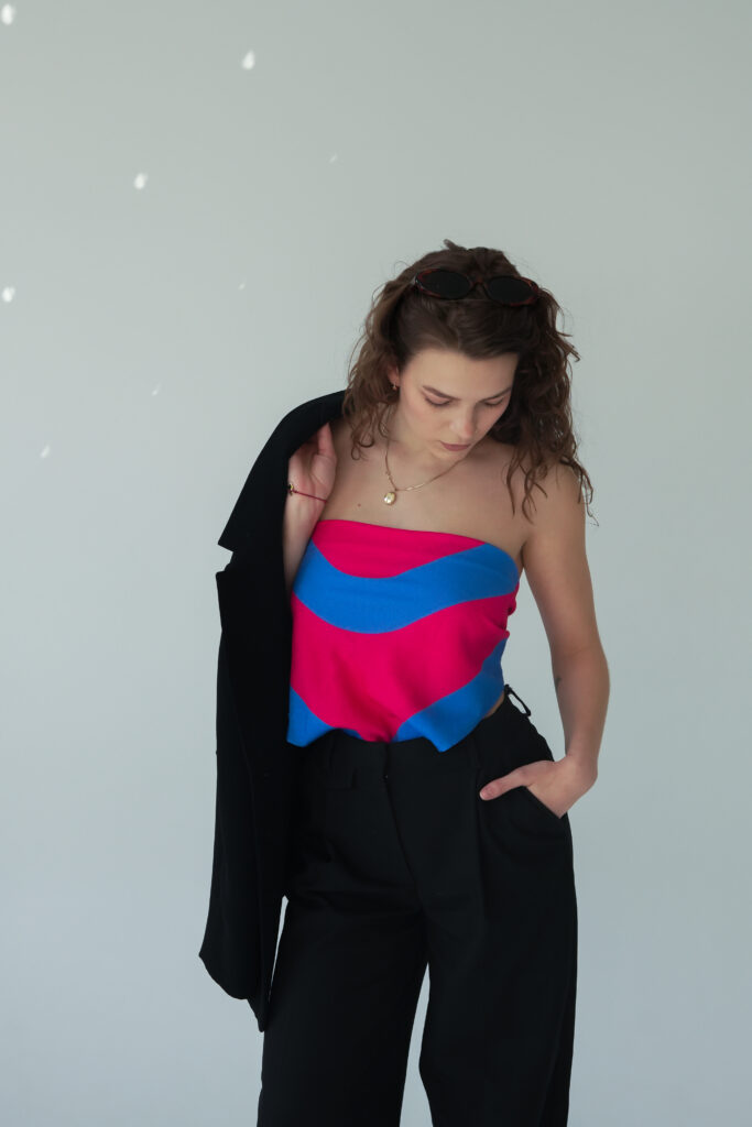 APASZKA BAMBUSOWA "KOBALT"