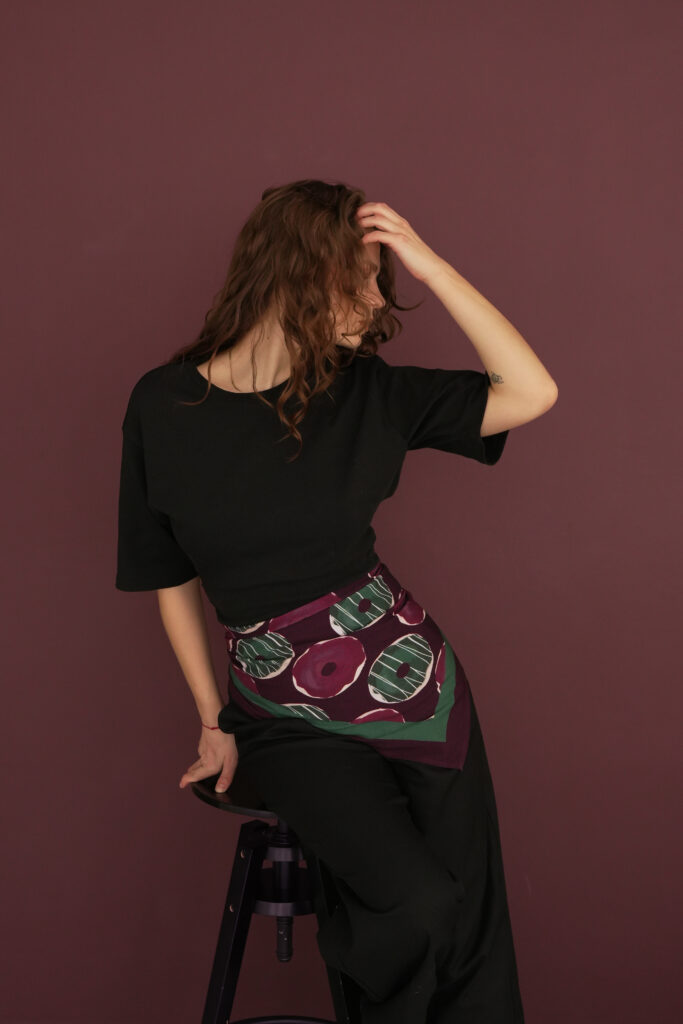 APASZKA BAMBUSOWA "DONUTS"