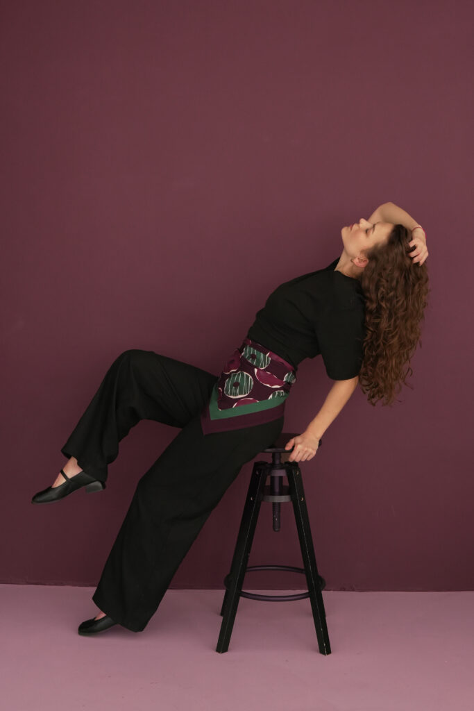 APASZKA BAMBUSOWA "DONUTS"