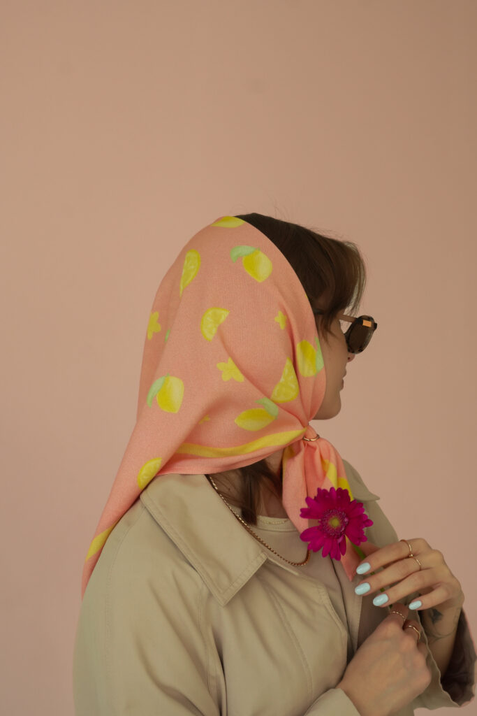 APASZKA BAMBUSOWA "LEMON CURD"